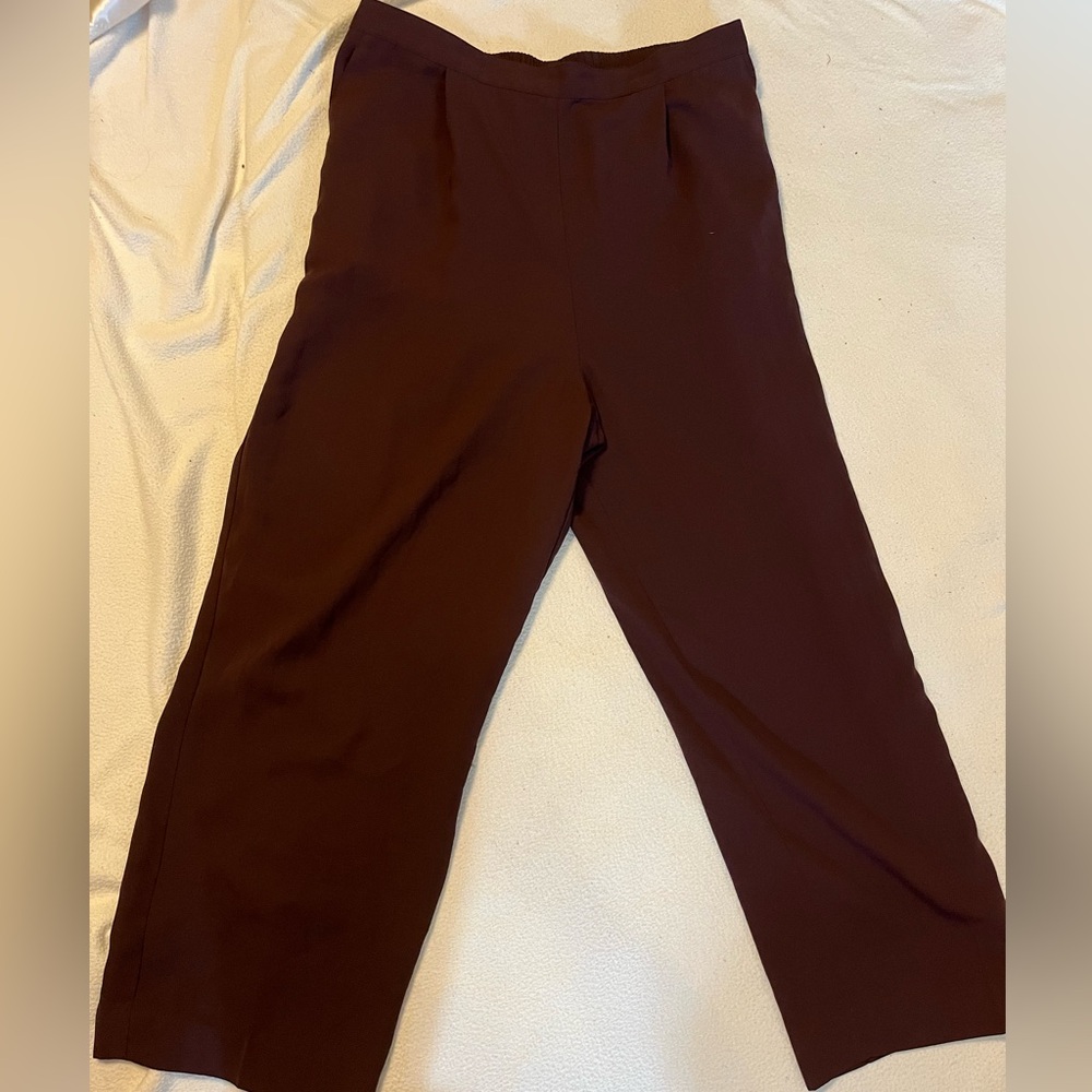 Laura Scott dark purple dress pants